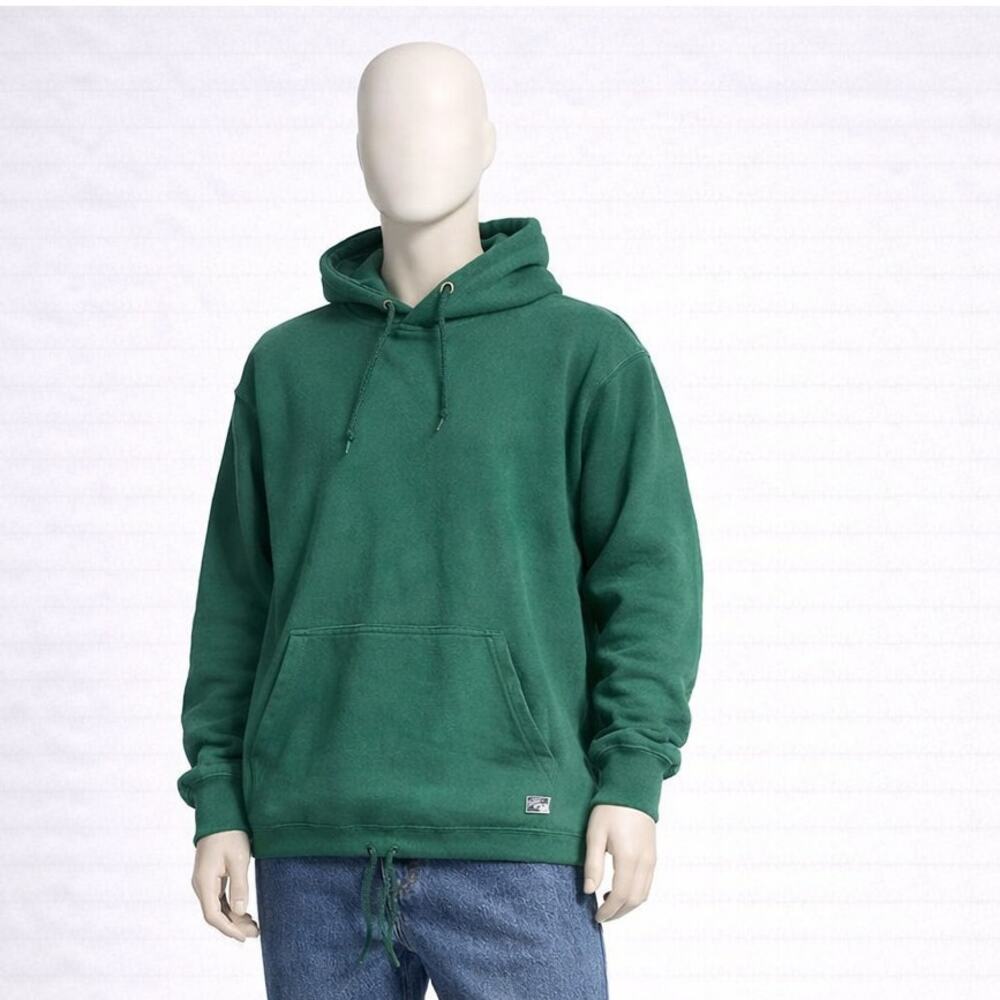 Vintage Russell Athletic Pro Cotton Hoodie Green USA Made Size L 90s rare